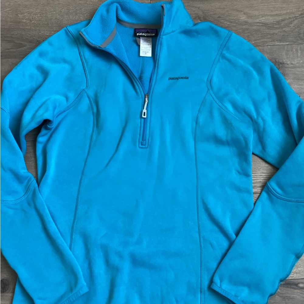 Patagonia Blue Quarter-Zip Pullover women’s size medium